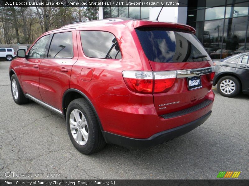 Inferno Red Crystal Pearl / Dark Graystone/Medium Graystone 2011 Dodge Durango Crew 4x4