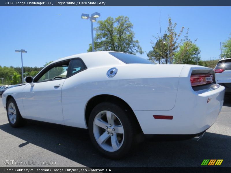 Bright White / Dark Slate Gray 2014 Dodge Challenger SXT