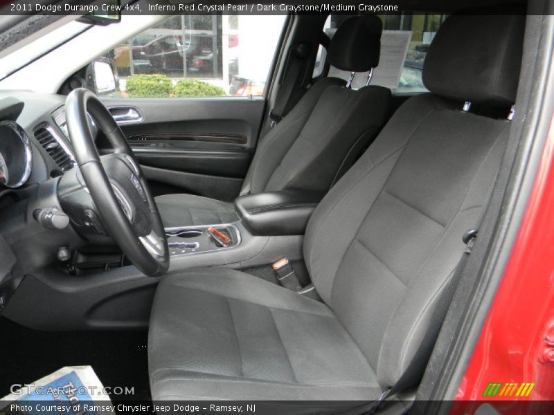 Inferno Red Crystal Pearl / Dark Graystone/Medium Graystone 2011 Dodge Durango Crew 4x4