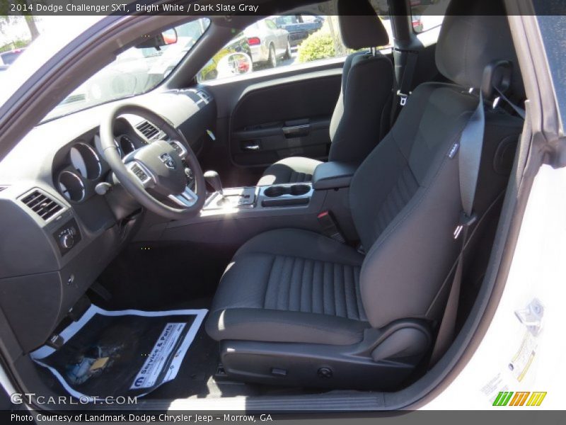 Bright White / Dark Slate Gray 2014 Dodge Challenger SXT