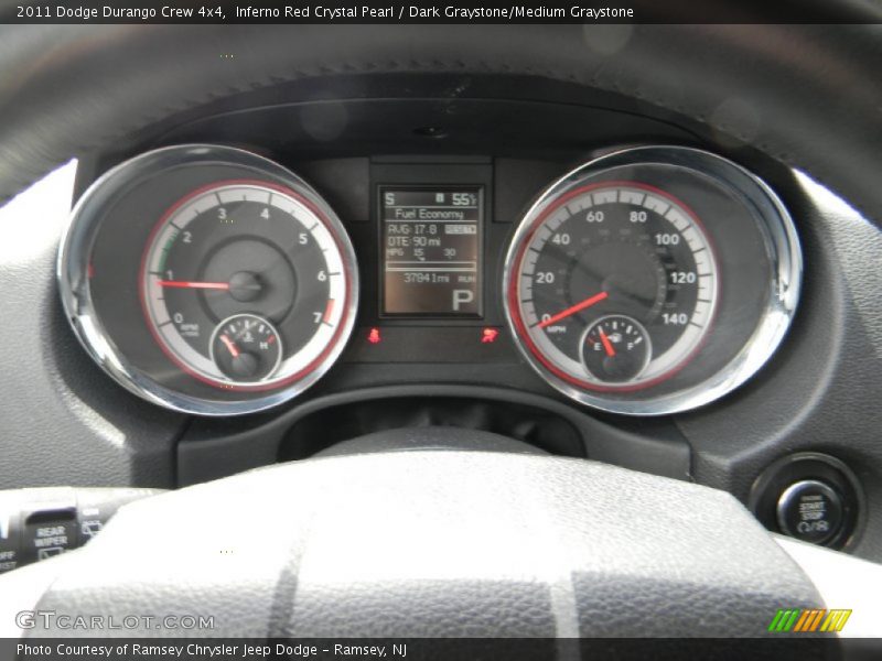 Inferno Red Crystal Pearl / Dark Graystone/Medium Graystone 2011 Dodge Durango Crew 4x4