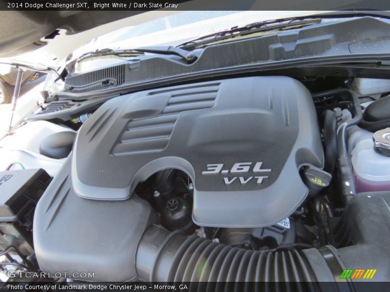 Bright White / Dark Slate Gray 2014 Dodge Challenger SXT