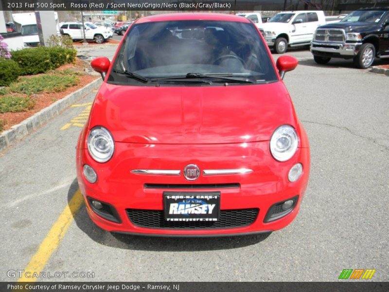 Rosso (Red) / Sport Nero/Grigio/Nero (Black/Gray/Black) 2013 Fiat 500 Sport