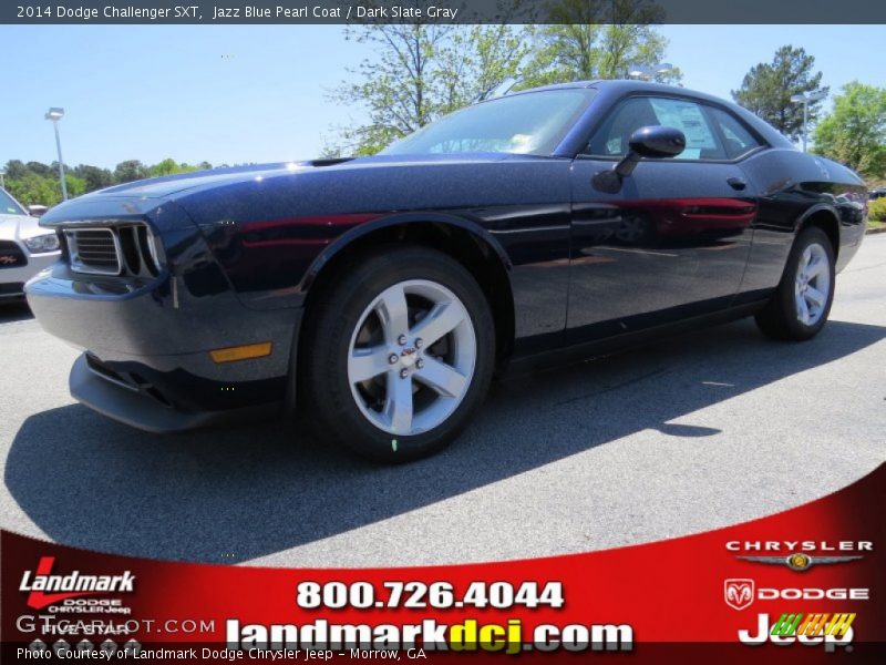 Jazz Blue Pearl Coat / Dark Slate Gray 2014 Dodge Challenger SXT