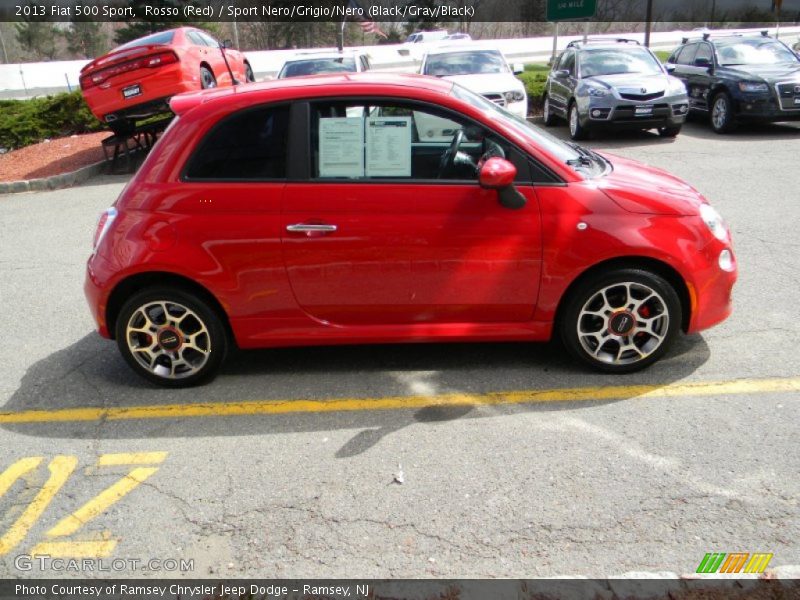 Rosso (Red) / Sport Nero/Grigio/Nero (Black/Gray/Black) 2013 Fiat 500 Sport