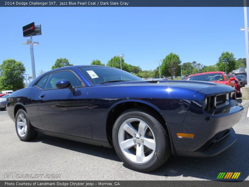 Jazz Blue Pearl Coat / Dark Slate Gray 2014 Dodge Challenger SXT