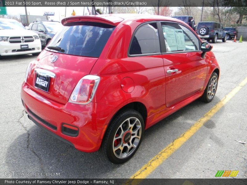 Rosso (Red) / Sport Nero/Grigio/Nero (Black/Gray/Black) 2013 Fiat 500 Sport