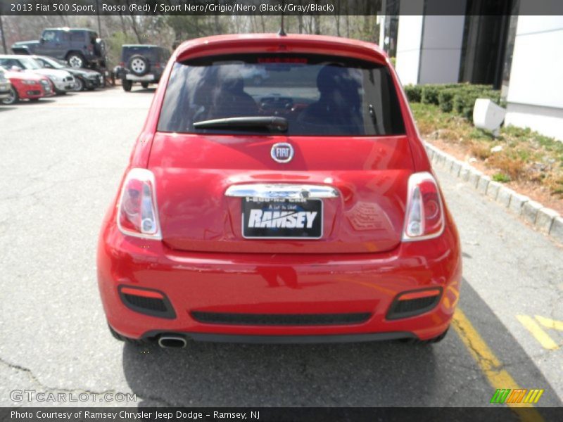 Rosso (Red) / Sport Nero/Grigio/Nero (Black/Gray/Black) 2013 Fiat 500 Sport