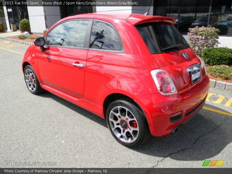 Rosso (Red) / Sport Nero/Grigio/Nero (Black/Gray/Black) 2013 Fiat 500 Sport