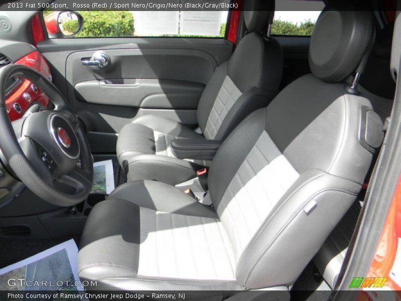 Rosso (Red) / Sport Nero/Grigio/Nero (Black/Gray/Black) 2013 Fiat 500 Sport