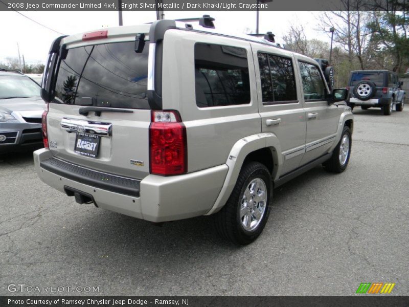 Bright Silver Metallic / Dark Khaki/Light Graystone 2008 Jeep Commander Limited 4x4