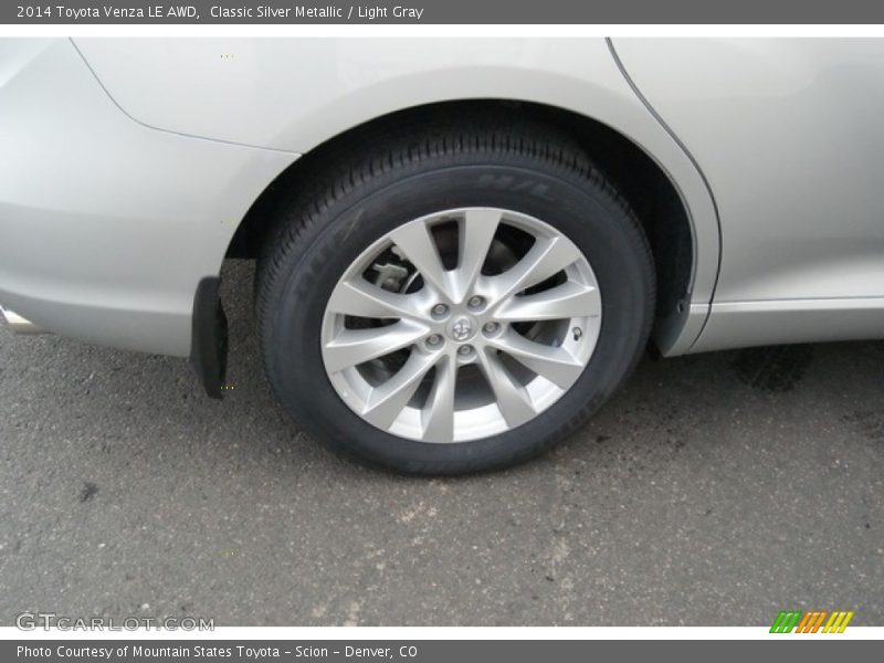 Classic Silver Metallic / Light Gray 2014 Toyota Venza LE AWD