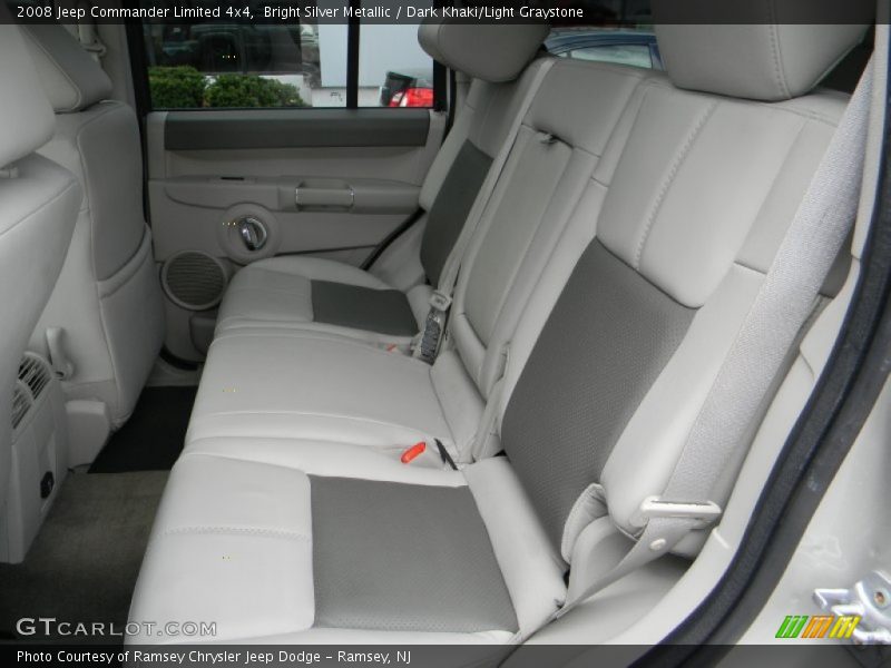 Bright Silver Metallic / Dark Khaki/Light Graystone 2008 Jeep Commander Limited 4x4