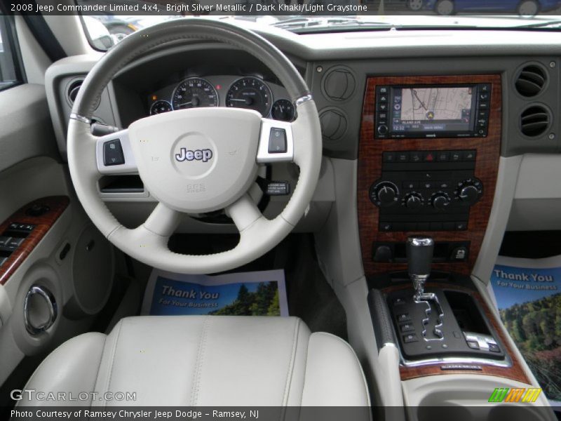 Bright Silver Metallic / Dark Khaki/Light Graystone 2008 Jeep Commander Limited 4x4