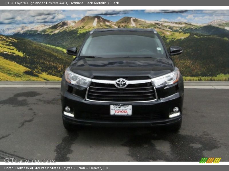 Attitude Black Metallic / Black 2014 Toyota Highlander Limited AWD