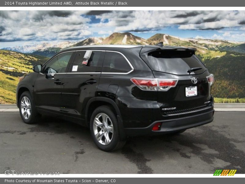 Attitude Black Metallic / Black 2014 Toyota Highlander Limited AWD