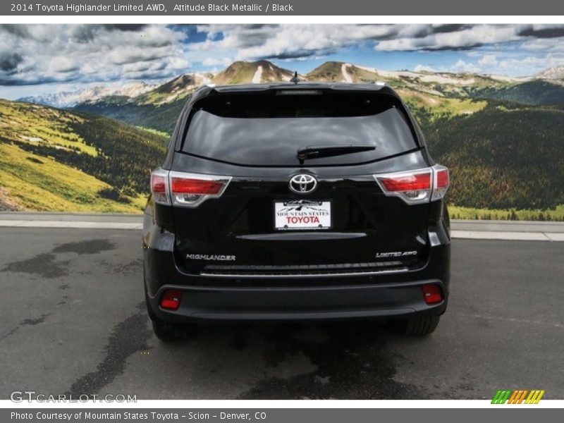 Attitude Black Metallic / Black 2014 Toyota Highlander Limited AWD