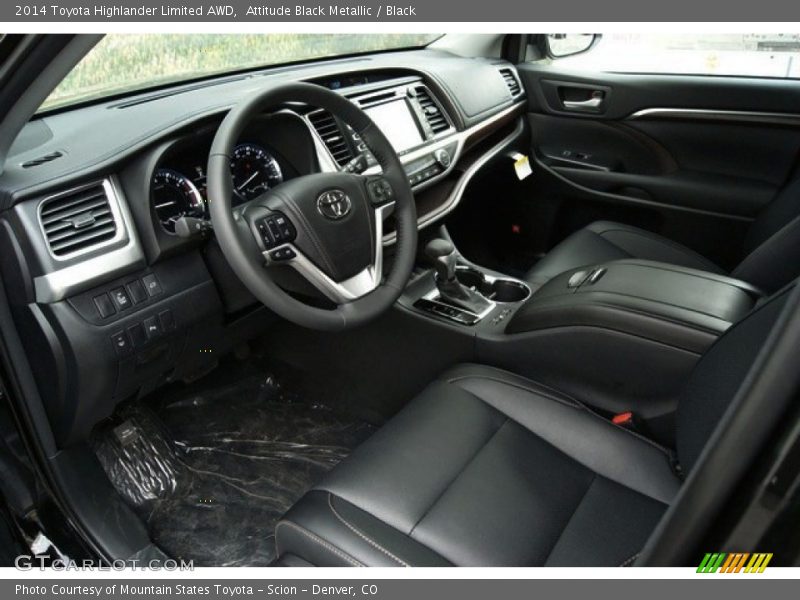 Attitude Black Metallic / Black 2014 Toyota Highlander Limited AWD
