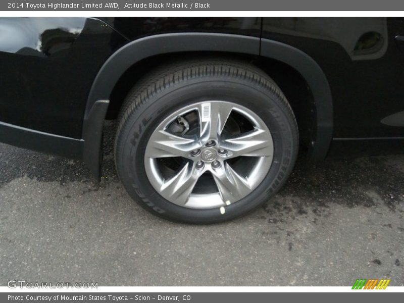 Attitude Black Metallic / Black 2014 Toyota Highlander Limited AWD