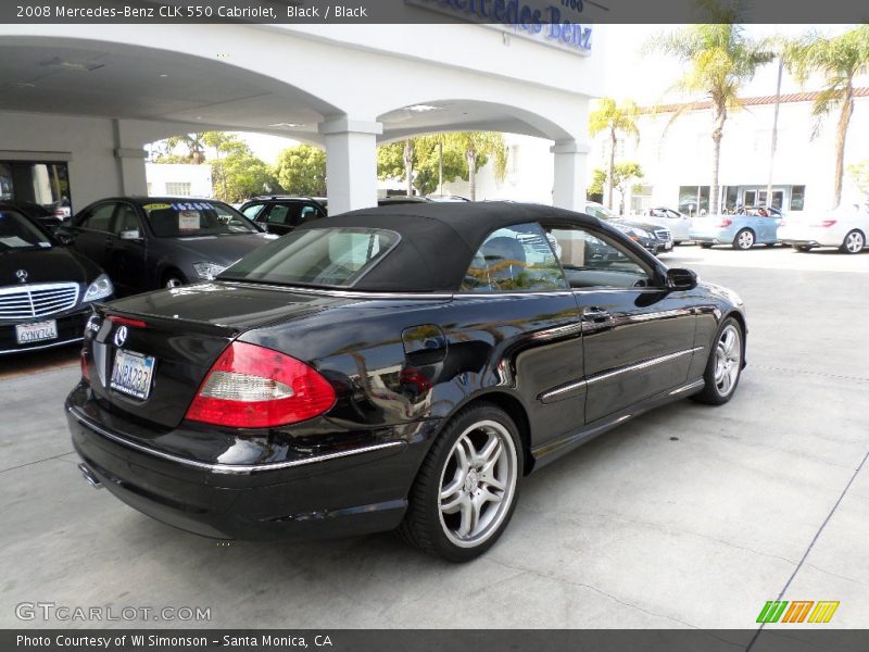 Black / Black 2008 Mercedes-Benz CLK 550 Cabriolet