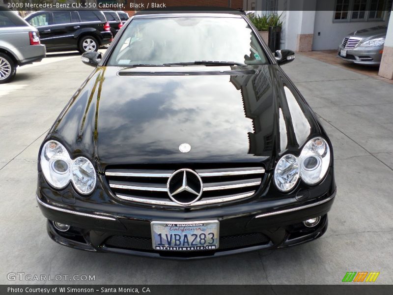 Black / Black 2008 Mercedes-Benz CLK 550 Cabriolet