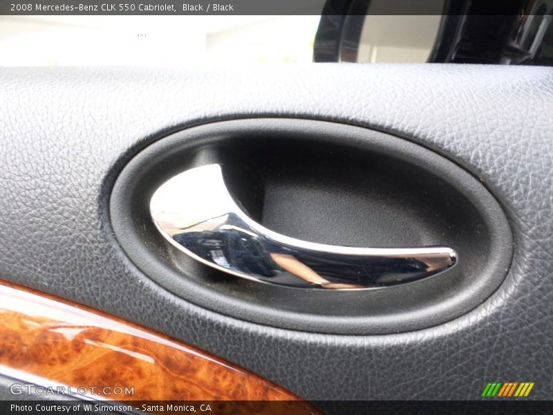 Black / Black 2008 Mercedes-Benz CLK 550 Cabriolet
