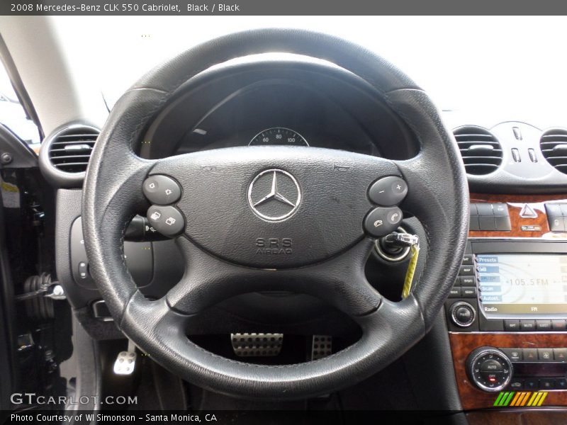 Black / Black 2008 Mercedes-Benz CLK 550 Cabriolet