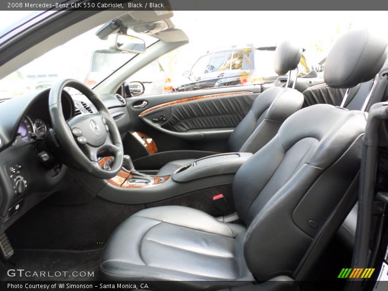 Black / Black 2008 Mercedes-Benz CLK 550 Cabriolet