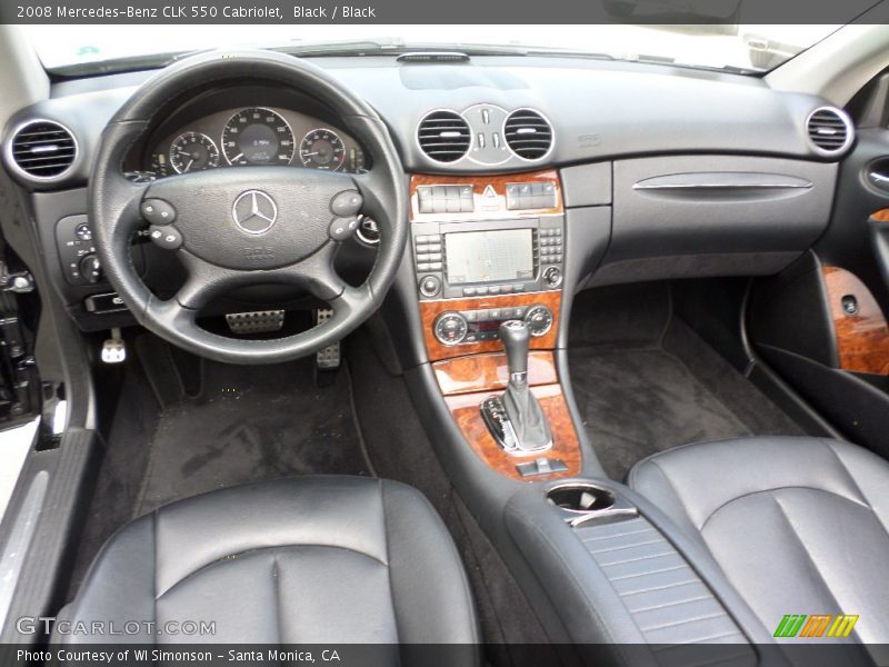 Black / Black 2008 Mercedes-Benz CLK 550 Cabriolet