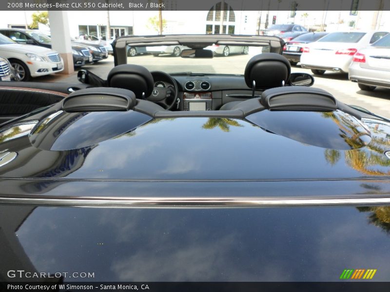 Black / Black 2008 Mercedes-Benz CLK 550 Cabriolet