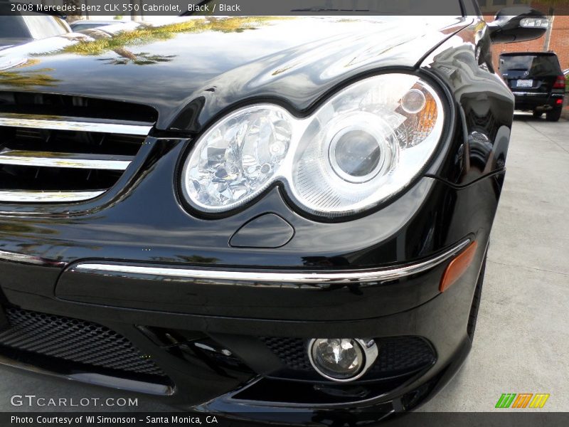 Black / Black 2008 Mercedes-Benz CLK 550 Cabriolet