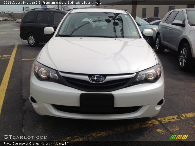 Satin White Pearl / Ivory 2011 Subaru Impreza 2.5i Premium Wagon