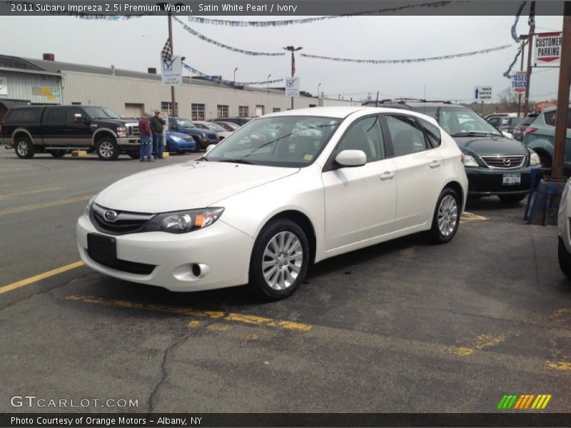 Satin White Pearl / Ivory 2011 Subaru Impreza 2.5i Premium Wagon