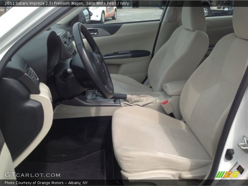 Satin White Pearl / Ivory 2011 Subaru Impreza 2.5i Premium Wagon