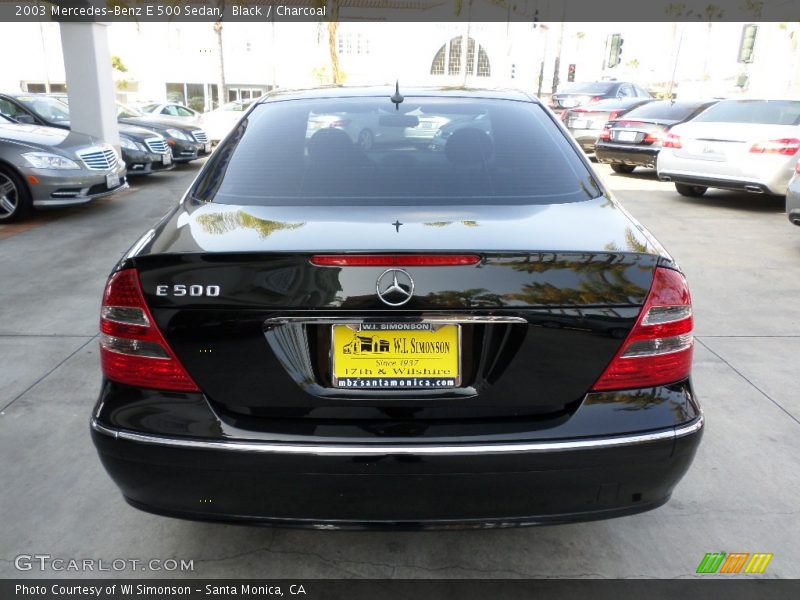 Black / Charcoal 2003 Mercedes-Benz E 500 Sedan