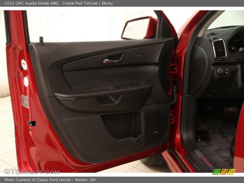 Crystal Red Tintcoat / Ebony 2012 GMC Acadia Denali AWD