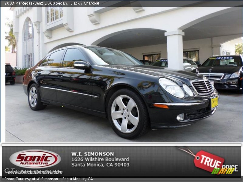Black / Charcoal 2003 Mercedes-Benz E 500 Sedan