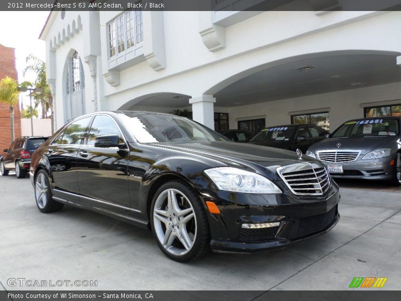 Front 3/4 View of 2012 S 63 AMG Sedan