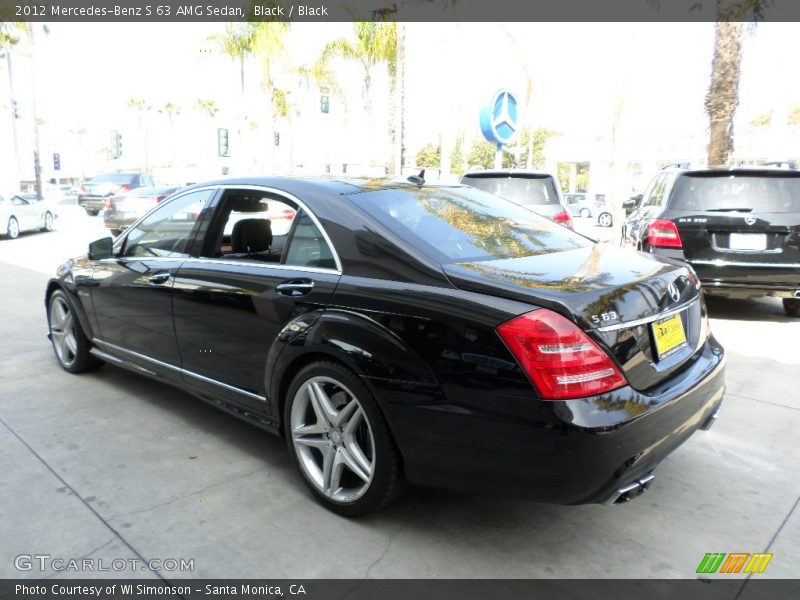Black / Black 2012 Mercedes-Benz S 63 AMG Sedan