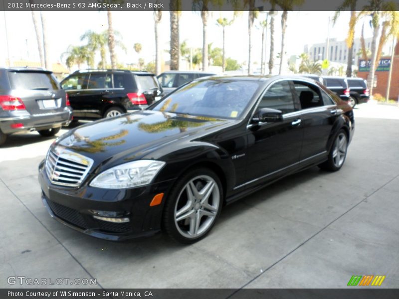 Black / Black 2012 Mercedes-Benz S 63 AMG Sedan