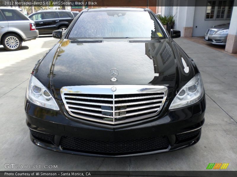 Black / Black 2012 Mercedes-Benz S 63 AMG Sedan