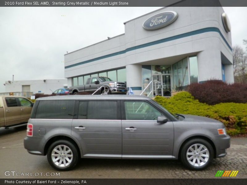 Sterling Grey Metallic / Medium Light Stone 2010 Ford Flex SEL AWD