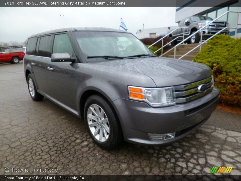 Sterling Grey Metallic / Medium Light Stone 2010 Ford Flex SEL AWD