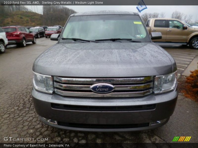 Sterling Grey Metallic / Medium Light Stone 2010 Ford Flex SEL AWD