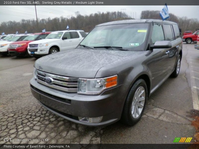 Sterling Grey Metallic / Medium Light Stone 2010 Ford Flex SEL AWD