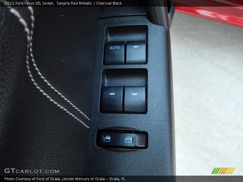 Sangria Red Metallic / Charcoal Black 2011 Ford Focus SEL Sedan