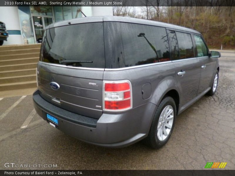 Sterling Grey Metallic / Medium Light Stone 2010 Ford Flex SEL AWD