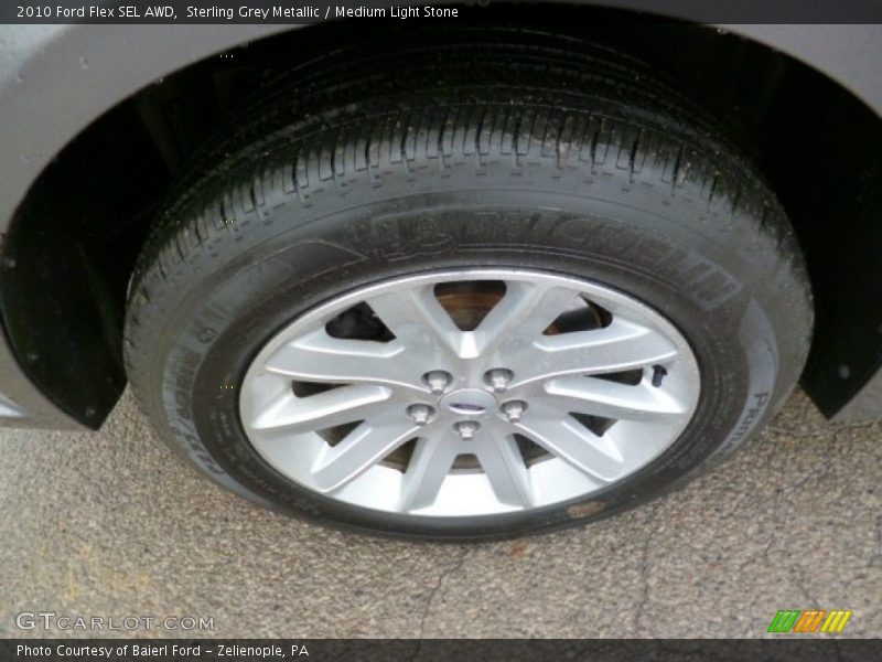 Sterling Grey Metallic / Medium Light Stone 2010 Ford Flex SEL AWD