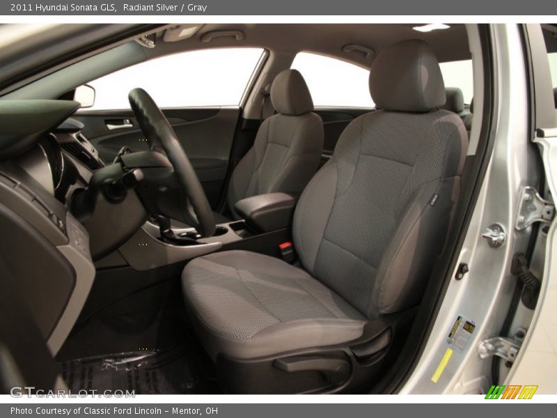 Radiant Silver / Gray 2011 Hyundai Sonata GLS
