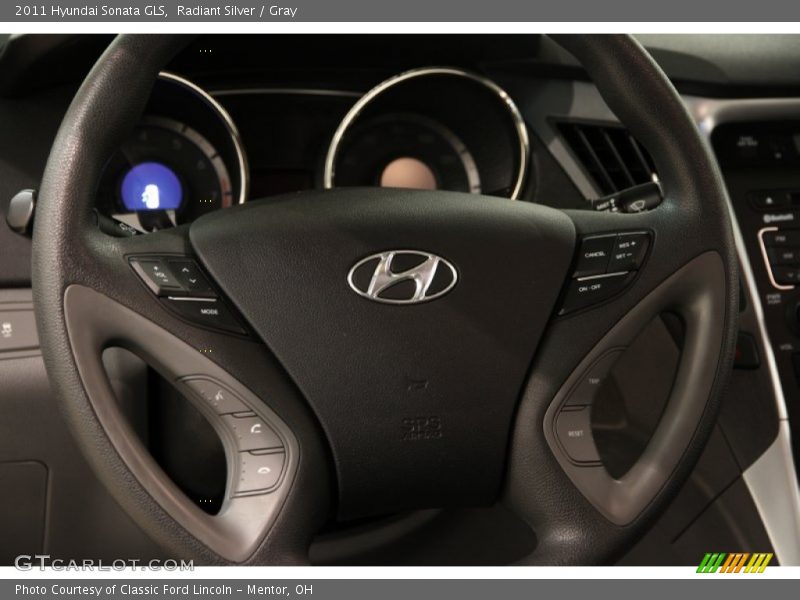 Radiant Silver / Gray 2011 Hyundai Sonata GLS